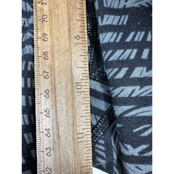 Lululemon Wunder Under Full-On Luon‎ Roll Down Pants size 6 Black/Grey - Picture 5 of 6